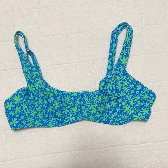 Bright Swimwear Other - Floral Blue and Green Women's Swim Top